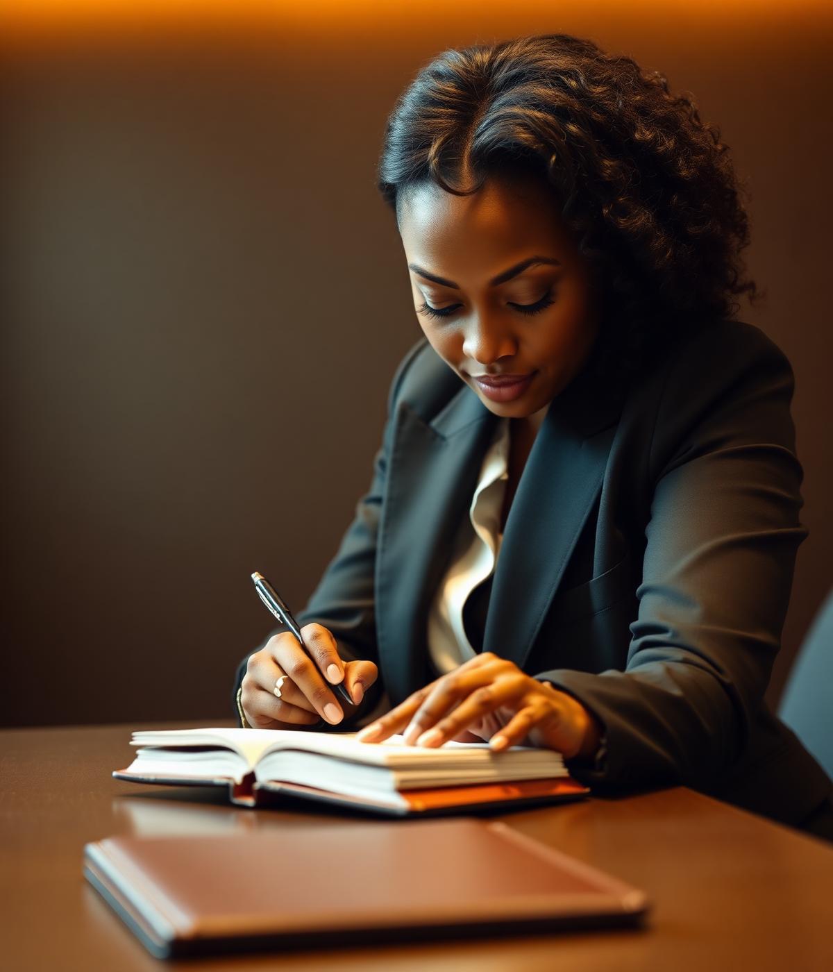 A senior executive at work